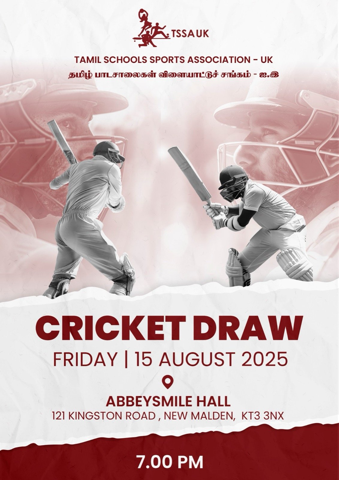 Cricket Draw flyer design