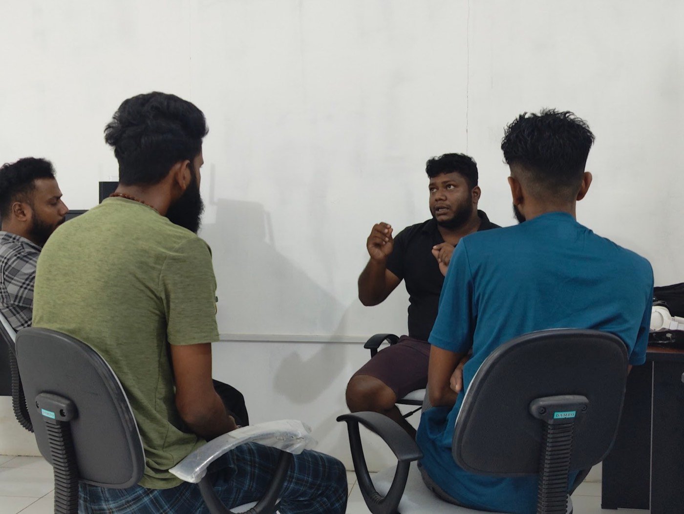 The WhiteFox team in a planning discussion